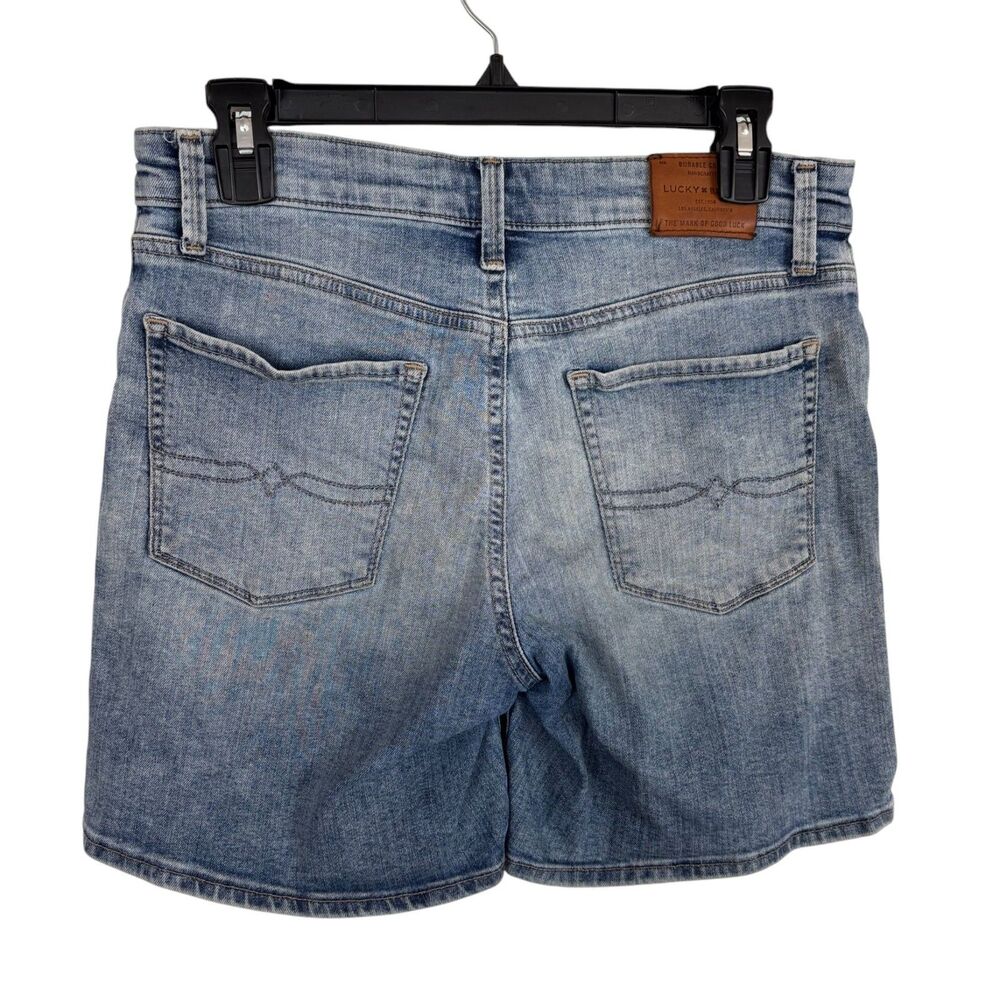 Lucky Brand the Roll Up Distressed Denim Jean Shorts Women's 4/27 - Picture 2 of 8